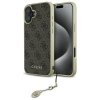 Guess GUHCP16SGF4GBR iPhone 16 6.1      brązowy/brown hardcase 4G Charms Collection
